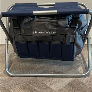 EMPOWER Folding Garden Stool with Removable Tote Bag